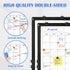 Monthly Calendar Dry Erase Whiteboard 24" x 18", Double-Sided Portable Board with Black Aluminium Frame