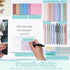 Book Annotation Kit, 2640 Pcs Sticky Tabs, 300 Sticky Notes, Gel Ink Pen, Pencil Case Pouch