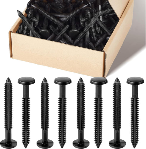 Blulu 120 Pcs 3 Inch Vinyl Shutter Fastener Window Panel Peg Lok Pin