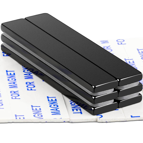 DIYMAG Neodymium Bar Magnets, Powerful Permanent Rare Earth Magnets, Pack of 6, 60 x 10 x 3mm