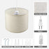 KUAUGST 15 Plug in Pendant Light, FT Hanging Lamp with Plug in Cord, On/Off Switch, Pendant Lighting with Fabric Shade