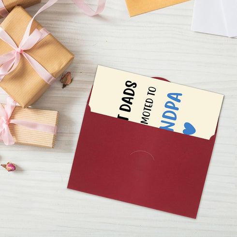 JoyrnalK New Grandpa Card - Pregnancy Announcement Cards For Grandpas Promoted To Grandpa Baby Reveal Card First