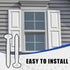 SunDiss 24 3 Inch Pcs Vinyl Shutter Fastener Window Panel Peg Lok Pin Pegs Screws Shutter Spikes Anchor for Installing
