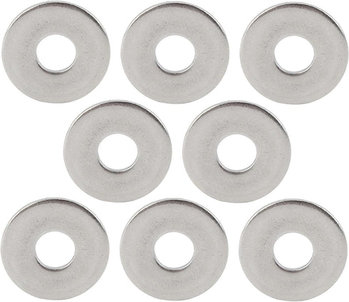 KrrNFYSG 100pcs 304 M8x24mm Flat Washers Flat Washers Stainless Steel Lock Washer Spacers Flat Repair Washer Expanded