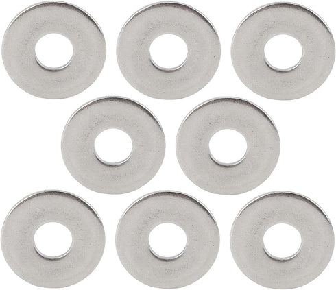 PZEOB 100pcs 304 M8x24mm Flat Gasket Flat Washers Stainless Steel Lock Washer Spacers Flat Repair Washer Expanded