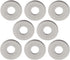PZEOB 100pcs 304 M8x24mm Flat Gasket Flat Washers Stainless Steel Lock Washer Spacers Flat Repair Washer Expanded