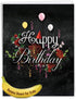 The Best Card Company Large Birthday Card with Envelope (8.5 x 11 Inch) - Fun Wordy Celebration Card J6479CBDG