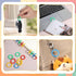 Exircy 50Pcs 1 Inch 0.78 Inch Loose Leaf Binder Rings Colorful Plastics Small Book Notebook Paper Ring Clips