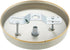 Aspen Creative 21528-51 Nickel,5-1/8 Diameter,11mm Ceiling Canopy Kit with Warm Brass Trim for Chandelier and Pendant