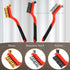 Wire Brush Set, 3 Pcs Stainless Steel/Brass/Nylon for Cleaning with Curved Handle Grip for Rust Removal