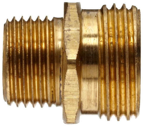 Anderson Metals 57478-1208 Brass Garden Hose Fitting, 3/4" Male Hose ID x 1/2" Male Pipe