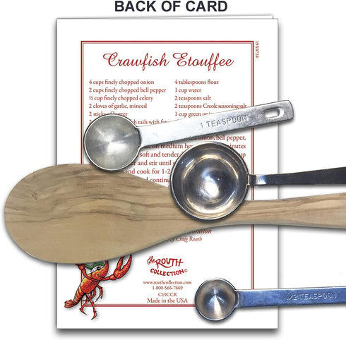 Louisiana Christmas Card with Recipe for Crawfish Revolution