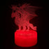 JOCHUI 3D 16 Dragon Night Light, Anime Dragon Illusion Table Lamp with Colors Remote Control Touch Lamp LED USB Night