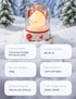 Dimming, Christmas Flame Night Light, Cute Night Light with White Noise, Rechargeable Portable Small Table Lamp, Best