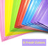 Heavy Duty Plastic Folders with Clear Front Pocket, 6PCS, 3 Pockets Folders with Prongs for Letter Size Sheets
