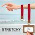 Stretchy Cute Key Chain, Upgraded Woven Wristlet Lanyard for Keys, ID Badges, Card Wallet, Phone (Red)