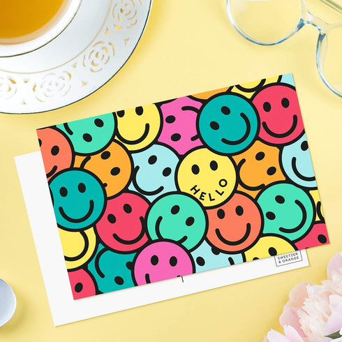 Sweetzer & Orange Hello Postcards Pack, 60 Greeting Slips, 4x6 Gratitude for Kids & Adults