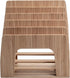 MobileVision Bamboo Multi Device Inclined Organizer - Upright Sections for Smartphones, Tablets, Laptops, 5 Slots