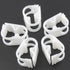 1/4" - 1/2" Plastic Tubing Clamps Adjustable Tube Clamp, Laboratory Pinch Valve Flow Control Hose Clamp - Pack of 5 White