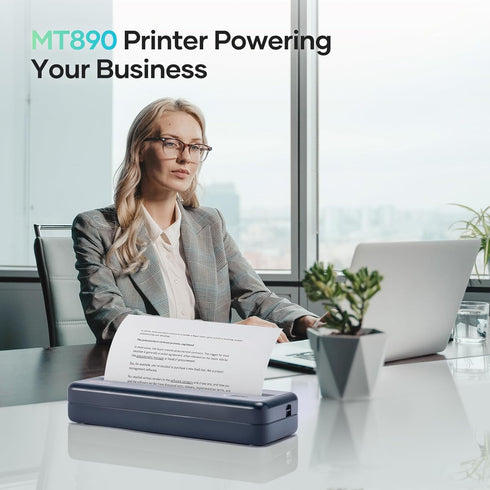 iDPRT A4 Thermal Paper, 2 Rolls, 8.3 x 11.7 Inch, Compatible with MT890/HPRT MT810/M08F, BPA Free