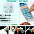 Mini Office Supply Kit, Includes Stapler, Tape Dispenser, Paper Clips, Scissors, Staples, Green for Office and School