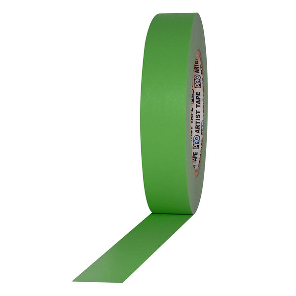 ProTapes Artist Tape Flatback Printable Paper Board Tape, 60 yds x 1" Width, Green (Pack of 1)