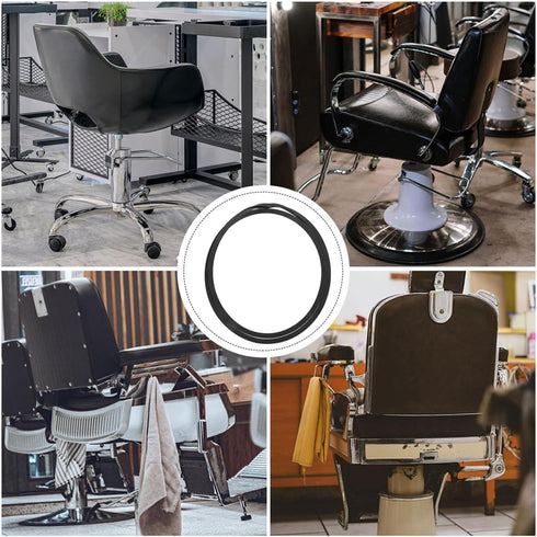 41.5cm Sosoport Salon Chair Rubber Base Ring Gasket Anti-Slip Chair Rings Gasket Floor Protector for Styling Salon