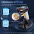 onewscan 1D 2.4G Barcode Scanner Wireless, CCD Barcode Reader with Smart Base Stand Wireless & USB Wired Connection