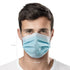 50 1 3 CSD Colo Pcs ASTM Level Disposable Face Masks, Ply Adult Mask with Elastic Ear Loop, Nose Bridge Clip