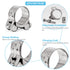 AKIHISA 2 Pack T-Bolt Hose Clamp, 149-161mm ID Range, 304 Stainless Steel Heavy Duty Pipe Clamp