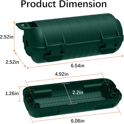 Extension Cord Cover Outdoor, IP54 Water-Resistant Power Cord Protector, Weatherproof Cable Safety Cover