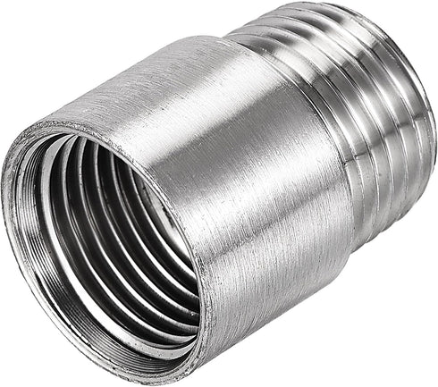 uxcell Shower Head Extension Arm, Stainless Steel 1/2PT Male to 1/2PT Female Thread, 30mm Length Cast Pipe Fitting