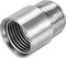 uxcell Shower Head Extension Arm, Stainless Steel 1/2PT Male to 1/2PT Female Thread, 30mm Length Cast Pipe Fitting