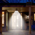 5 3000LM, INDARUN Solar Shed Light Indoor Outdoor, Solar Motion Lights with Modes, Up to Waterproof Pendant Barn Lights