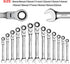 Ratchet Wrench, CR-V Forged 10mm Flex Head Ratcheting Tool, Industrial Dual-use Design