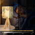 RAINFALLARING Tripod Table Lamp Dragon Baby Animals Watercolor Bedside Lamps Small Lamp Table Lamps with Linen