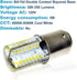 HQRP 110V LED Light Bulb Cool White, Compatible with Singer Sewing Machines 201, 221, 301, 401, and More