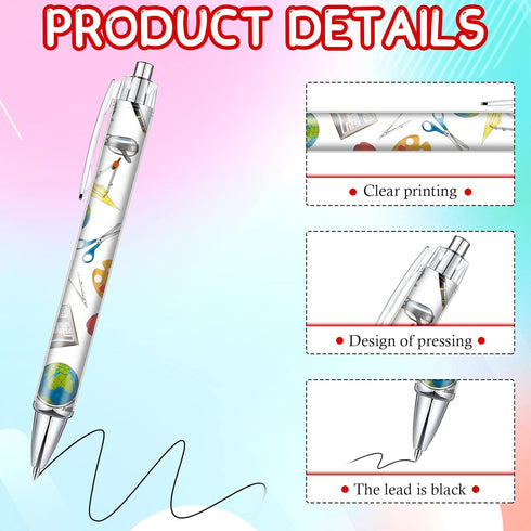 Jutom 36 Pcs Teacher Appreciation Pens, Bulk Inspirational Funny Motivational Ballpoint Gifts for School Office