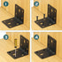 30PCS 90 (2X2 Alise Black L Brackets for Shelves, Heavy Duty Metal Shelf Brackets Corner Bracket, Degree Joint Right