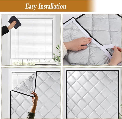 HFYZZ 27" 56" Attic Door Insulation Cover, Energy Saving Attic Stairs Ceiling Shutter Cover with Hook and Loop Strips