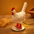 Oriamde Chicken Egg Lamp Funny Lifelike Resin Night Light - The Chicken Lays A Glowing Egg Gift Home Decoration