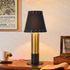 Sionfungluxx Counter, Black and Gold Table Lamp, small table lamp for bedroom, Modern Mini Nightstand Lamp with Fabric