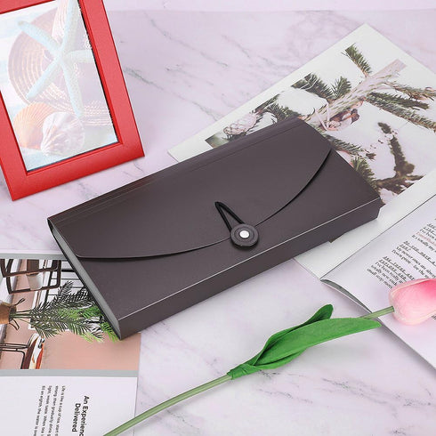 Small PP Expanding File Folder, Portable Hand-Held Accordion File Bag with Elastic Rope Closure, 13 Pockets Organizer