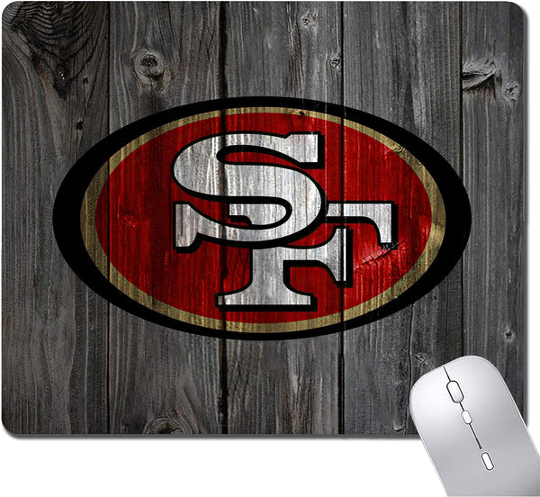 Wood Grain Design Sports Mouse Pad, Non-Slip Rubber Base Gaming Mousepad for Laptop & Office Supplies