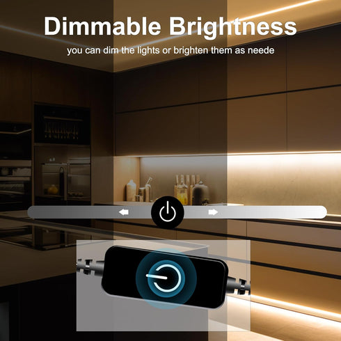3M/9.84ft,Touch Dimmable Strips,CRI90+,2700K led,960LEDs,24V Pandery COB LED Strip,LED Strip Lights LED Warm White cob