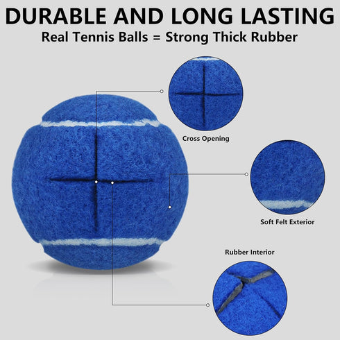 40 Pack Chairs,2.5inch Magicorange Precut Tennis Balls Bulk for Tennis Ball Chair Leg Covers for Furniture Foot
