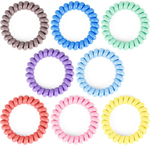 Sensory Fidget Bracelets for Boys and Girls, 8 Pack Stretchy Coil Bracelet