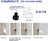 LED Step Lights, 1W 12V-24V DC, Waterproof IP67, Aluminum, 3000K Warm White, Indoor Outdoor Stair Lighting