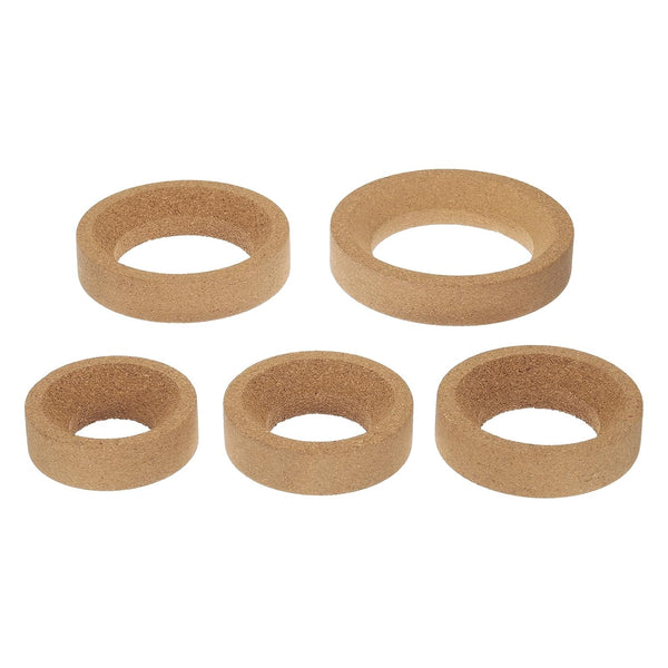uxcell Lab Flask Support Cork Stand, 100/110/120/140/160mm Diameter Round Bottom Holder for Flasks, 5Pcs