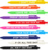Crtiin 10 Pcs Funny Pens for Adults, Novelty Quotes Ballpoint Pens Bulk, Black Ink for Office Gifts